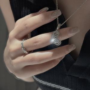 จี้รูปหัวใจเงินแท้ S925 ดีไซน์หรูหราสไตล์ฝรั่งเศสยุคกลาง แนววินเทจสุดเก๋ ดูหวานละมุน - Product Image 2