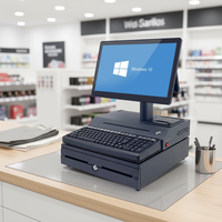 Sistem Kasir RUINAI RN-B14 POS Keyboard Kotak Uang Printer Struk-Android/Windows Wi-Fi 6 Layar 15.6" 2GB RAM