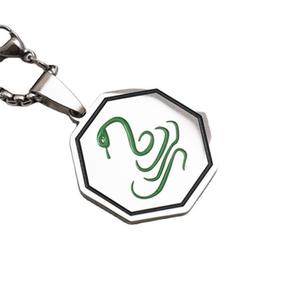 Colgante de acero inoxidable <span class=keywords><strong>Jackie</strong></span> <span class=keywords><strong>Chan</strong></span> aventuras aceite colorido esmalte Anime animales China Zodiaco colgante encanto - Product Image 2