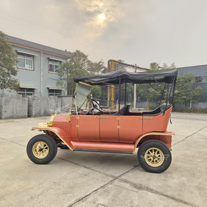 Vente d'usine populaire : Voiture électrique chinoise classique vintage 5 places, deux rangées, orange, pour le tourisme, à vendre - Product Image 4