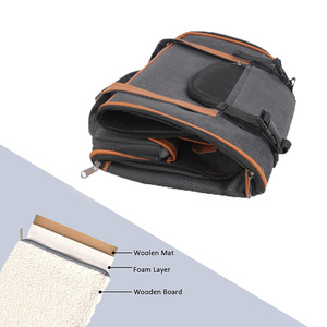 Sac de transport respirant en maille pour chat et chien, compatible avec les sièges de voiture, avec bandes réfléchissantes et poches avant - Product Image 6