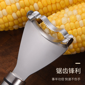 Alat Dapur Laris Manis, Alat Dapur Tahan Lama, Alat Pengupas Jagung Rumah Tangga dari Baja Anti Karat - Product Image 5