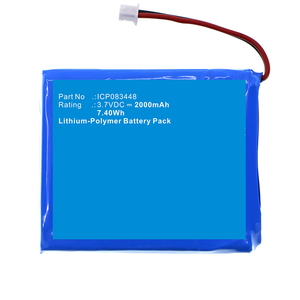 Albrecht ICP083448 JHHY903448A Bambini保姆Tectalk浮动PMR446的3.7V双向无线电锂聚合物电池 - Product Image 1