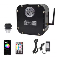 RGBW Twinkle Starlight Headliner App Control Car Roof Star Ceiling Kit de lumière moteur 1200pcs * 0.75mm * 5m LED Fiber Optic Light
