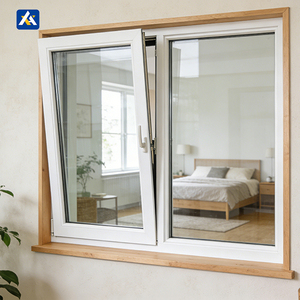 <span class=keywords><strong>Finestre</strong></span> a Battente in Lega di Alluminio con Doppio Vetro Temperato, Design Moderno Pieghevole, Insonorizzate, Resistenti al Vento, Certificazione Energy Star - Product Image 1