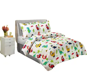 Cute and Lovely Cartoon Printed Kids Bedding Comforter Set