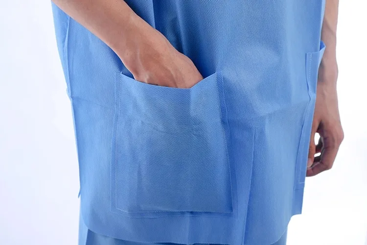 Factory non woven breathable wash clothes suit nursing workers uniforms