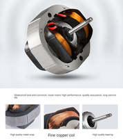 Ventilateur d'extraction 4/6/7 pouces avec clapet anti-retour, mural, à roulement à billes axial, 220-240V, silencieux, pour cuisine