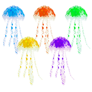 Nouvel arrivage de décoration de paysage de réservoir de méduses en silicone artificiel d'aquarium respectueux de l'environnement - Product Image 1