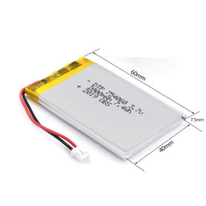 ROHS li ion battery charger 3.7v 2000mah 754060 - Product Image 3