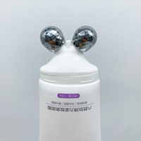 Tube de massage double bille en aluminium/plastique de 100 ml pour crème pour le cou, personnalisable avec impression de surface, marque OEM