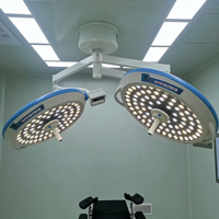 Lampe chirurgicale sans ombre Lekang LK/LED-700/700 LED, montée au plafond, éclairage 40000-160000 Lux, température de couleur 3000-6700K