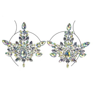 Maxsun Sexy Diamond Breast Tape, Cubrepezones <span class=keywords><strong>de</strong></span> Cristal con Diamantes para Fiestas y Raves - Product Image 1