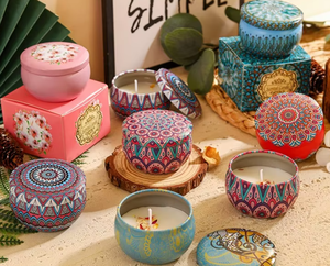 Coffret Cadeau Bougies Parfumées Lavande Faites à la Main en Cire de Soja pour la Fête des Pères, la Saint-Valentin, les Fêtes, les Soirées Spa - Nouveauté - Product Image 3