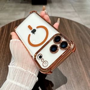 เคสแม่เหล็กแข็งเคลือบอิเล็คโทรเพลทสำหรับ iPhone 17 PRO MAX พร้อมเคสป้องกันเลนส์สำหรับ iPhone 17 16 15 - Product Image 6