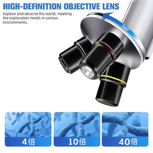 A116高解像度光学生物学研究所顕微鏡-細胞を観察するための小学校学生研究所 - Product Image 3