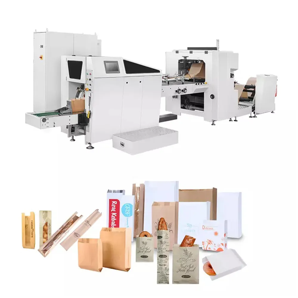 Máquinas de fabricação de papel 50-350 pçs/min 380v 17kw máquina para fazer sacos de papel