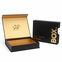 Boîte d'emballage rigide en papier enduit écologique, pliable, magnétique, avec logo personnalisé de luxe, pour vêtements, boîtes cadeaux
