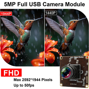 ELP全球快门5MP无失真镜头84度高速60fps OX05B1S用于运动运动检测的通用串行总线摄像头模块UVC - Product Image 2