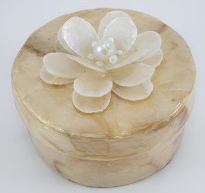 Handmade Capiz Shell <b>Trinket</b> <b>Box</b> For Party Favors Decorative Jewelry Storage Gift <b>Box</b> Wholesale - Product Image 4