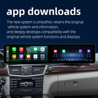 Kit de navigation GPS interdit 25,6 pouces, écran tactile radio, autoradio universel Carplay, lecteur DVD Android Auto pour Mercedes E GLK W212 09-15