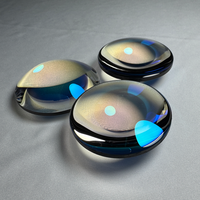 Lentille optique personnalisée en quartz fusionné avec revêtement convexe, usinage optique