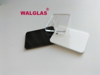 Plaque acrylique coulée double face noire mate WALGLAS avec surface givrée, 100 % MMA vierge, 1,2 g/cm, épaisseur 1/8'', pour découpe laser