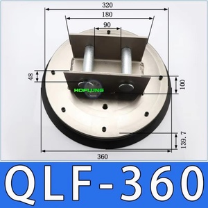 Ventosa de vacío de caucho de nitrilo de alta resistencia para uso industrial, accesorios para manipulador de 360 mm, dispositivo de elevación, plataforma de carga láser - Product Image 6