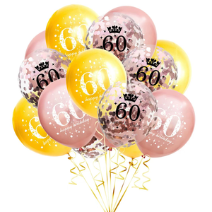 Palloncini Spessi Oro Rosa per <span class=keywords><strong>20</strong></span>° <span class=keywords><strong>Compleanno</strong></span>, 24 Pezzi, Decorazioni per Donne Adulte, Occasioni Speciali, Fidanzata, Figlia, Sorella - Product Image 5