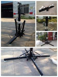 ขาตั้งยกแบบเคลื่อนที่ได้ ความสูง 6 เมตร แบบยืดหดได้ สำหรับงานเสียงและแสงสว่าง ใช้มือหมุน ได้รับการรับรองมาตรฐาน FS TUV ผลิตจากอลูมิเนียมอัลลอย - Product Image 2