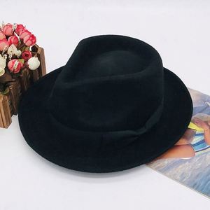 Women Men's 100% Soft & Crushable Wool Material Indiana Jones Style Fedora Hats - Product Image 5