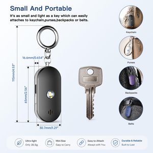 Personal <b>Safety</b> Alarm 130dB SOS Self Defense <b>Keychain</b> Emergency Security Device for Women Kids Walking Running Campus Travel - Product Image 5