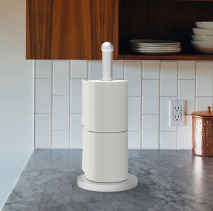 <span class=keywords><strong>Portarrollos</strong></span> <span class=keywords><strong>de</strong></span> cocina <span class=keywords><strong>de</strong></span> acero blanco <span class=keywords><strong>de</strong></span> nuevo diseño, estante <span class=keywords><strong>de</strong></span> papel <span class=keywords><strong>de</strong></span> <span class=keywords><strong>pie</strong></span> para uso duradero en el baño, <span class=keywords><strong>portarrollos</strong></span> <span class=keywords><strong>de</strong></span> papel higiénico - Product Image 5