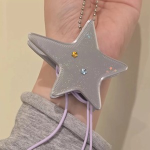 3D Silver Star Cable Storage Box With Hook For Earphone <b>Wire</b> Management - Product Image 2