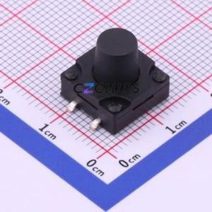 TS-FS1212T-C-Q Tactile Switch SMD-4P,12x12mm Switch Single Pole Single Throw Round Button 2.6N Vertical Mount - Product Image 1