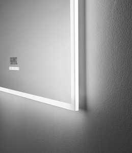 Hiện Đại Đa Chức Năng Hình Chữ Nhật Trang Điểm Gương Với Chiếu Sáng LED Đồng Hồ Có Thể Điều Chỉnh Phòng Tắm Gương Trong 3 Màu Sắc Phong Cách - Product Image 4