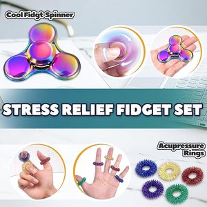 Fidget Spinner de précision pour bureau - Glissière magnétique en métal, écologique, unisexe, anti-stress, design compact, pour pochettes et sacs - Product Image 4