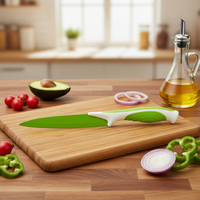 Couteau utilitaire populaire UJ-K062 avec revêtement antiadhésif, couteau de cuisine