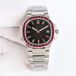 Montre automatique mécanique de luxe personnalisée pour sportifs, en acier inoxydable de haute qualité, avec anneau en rubis, calendrier lumineux, chronographe - Product Image 3