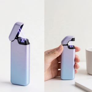 Briquet à Arc Rechargeable Électronique Coupe-Vent à Transfert Thermique à Fente, Design Moderne, avec Cadeau - Product Image 4