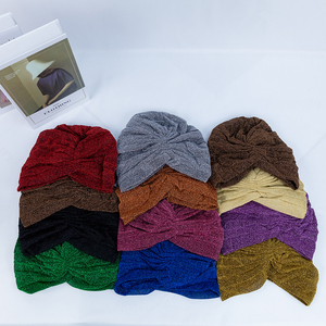 Haute qualité Nigeria femmes brillant coloré scintillant Hijab casquette à la mode musulman <span class=keywords><strong>Turban</strong></span> chapeau sport plage pêche <span class=keywords><strong>Cancer</strong></span> - Product Image 5