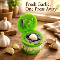 Presse-ail 2 en 1 en acier inoxydable, hachoir et presse-ail professionnel, facile à utiliser, outil de cuisine professionnel