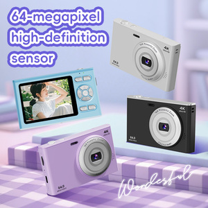 Cámara de Video y Fotos Retro de Alta Calidad para Vlogs y Selfies, 4K 64MP, Zoom Digital 16X, Sensores CCD Digitales de 2.8 Pulgadas - Product Image 1