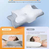 Neues Luxuriöses 3D Ergonomisches Hotel-Schlafkissen aus Memory-Schaum Maßgefertigt 40 Quadrat Nackenstützkissen 100% Baumwolle Modern 120x40 LK Kissen 200tc