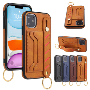 IVANHOE pour <span class=keywords><strong>iPhone</strong></span> 11 Pro Max étui de luxe affaires en cuir couture couverture pour <span class=keywords><strong>iphone</strong></span> 6 6S 7 8 Plus pour Samsung S10 Note10 étui - Product Image 1