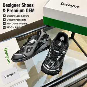 2026 Luxury Designer <b>shoe</b> for Men Women High Quality Leather Mesh Sneakers Black Silver Logo Chunky Platform Casual Sport New - Product Image 1