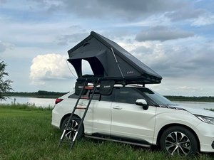 Boîte <span class=keywords><strong>de</strong></span> tente <span class=keywords><strong>de</strong></span> <span class=keywords><strong>toit</strong></span> mince avec échelle à clapet Camping Rtt 4X4 aluminium coque dure Triangle tente <span class=keywords><strong>de</strong></span> <span class=keywords><strong>toit</strong></span> <span class=keywords><strong>de</strong></span> voiture en gros - Product Image 2