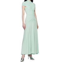Robe de soirée d'été élégante de luxe à taille plissée, style frais et raffiné, robe longue de club OEM