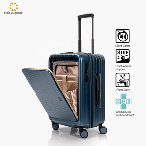 2024 nouveau voyage Durable <span class=keywords><strong>cabine</strong></span> embarquement valise ouverture avant grande capacité chariot valise bagages bagages multi-fonction sacs - Product Image 2