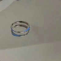 Bague ouverte réglable en alliage SA Jewelry Fashion avec papillon bleu pour femme, idéale pour les fêtes, cadeau, vente en gros